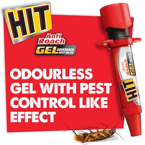 HIT Anti Roach Gel - Cockroach Killer (20g) | Kitchen Safe | Odourless | Fast and Convenient, Pack of 1