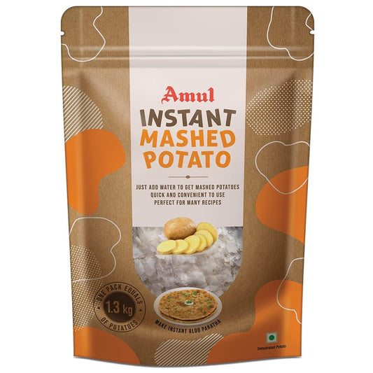 Amul Instant Mashed Potato, 200g with Long Handle Dessert Spoon Combo