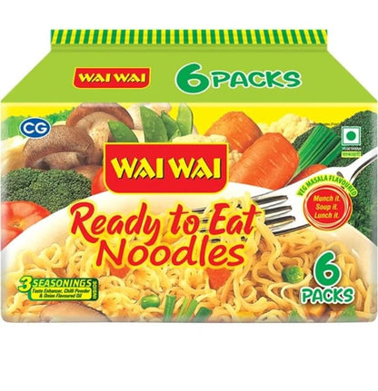 Wai Wai Ready To Eat Veg Masala Noodles, 420 Grams